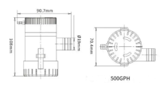 12 Volt Pumpe 500 GPH