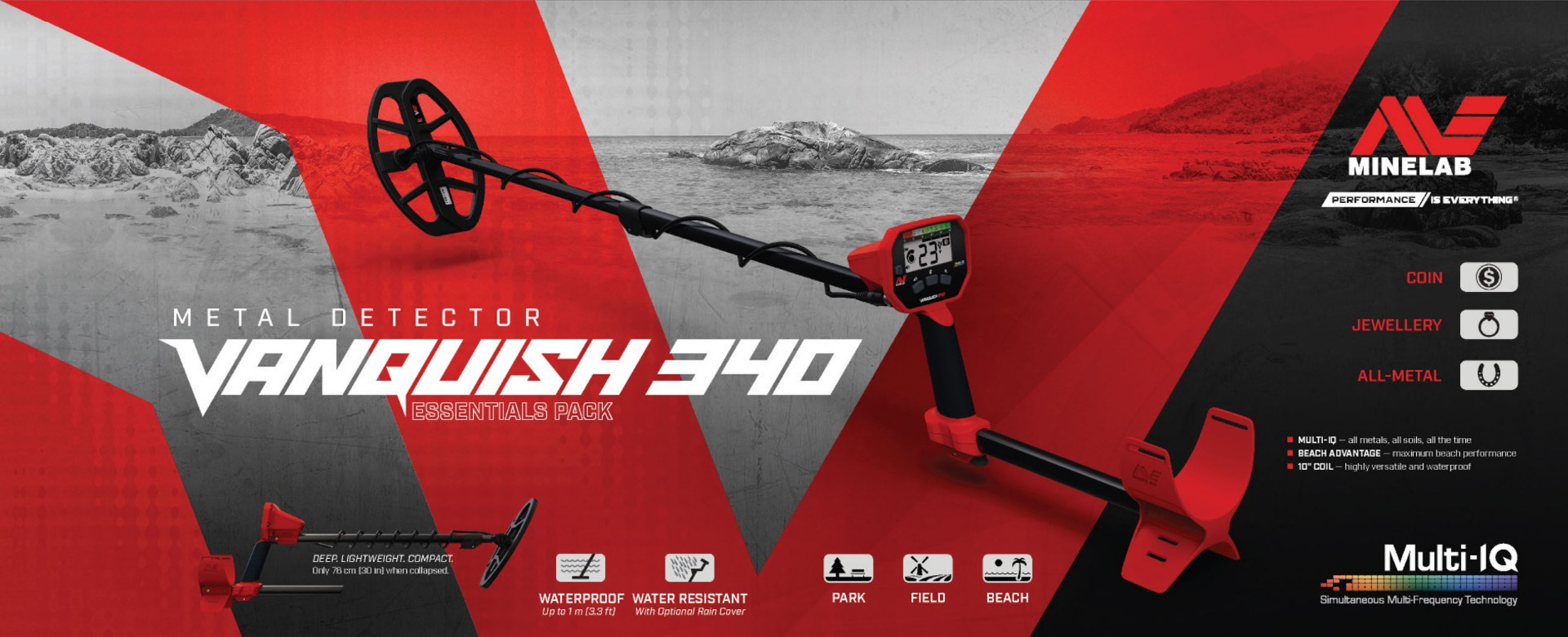 Minelab Vanquish 340 Metalldetektor