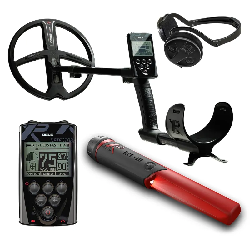 XP DEUS X35 28 RC Metalldetektor + WSA Kopfhörer + MI6 Pinpointer (