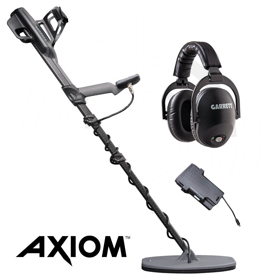 Garrett AXIOM 11" x 7" Mono-Spule & 13" x 11" DD-Spule und MS-3 Funkkopfhörer