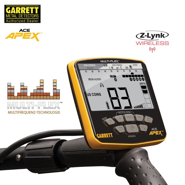 Garrett ACE APEX™ Raider Wireless | Metalldetektor Set