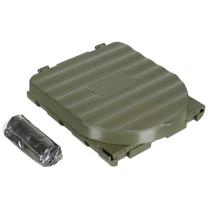 Campingtoilette, faltbar, oliv